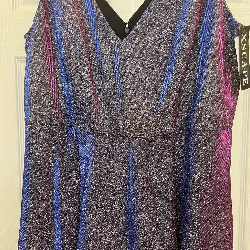 Sleeveless long glitter Dress
